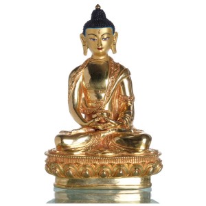 Amitabha 21 cm fully gilt Buddha Statue