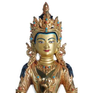 Aparimita - Amitayus  23 cm fully gold plated Buddha Statue