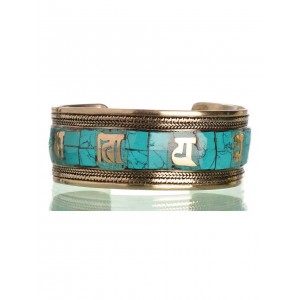 Bracelet (bangle) turquoise OM