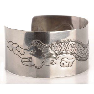 Bracelet (bangle) - width 35 mm Dragon