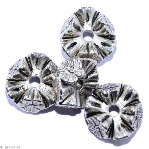 Silver colored jewelery E - 4 pcs 18mm