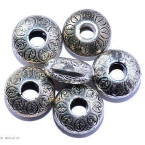 Silver colored jewelery D - 8 pcs 14mm