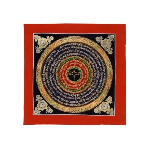 Thangka Mandala Buddha Eyes 26 x 26 cm