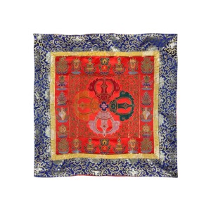 Altardecke Vishvavajra 100X100 cm rot