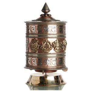Table Prayer-Wheel 29 cm Om Mani
