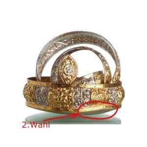 Mandala silver-gold gilt-18cm height SALE