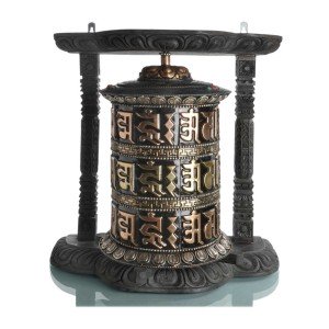 Table Prayer wheel copper - 52cm