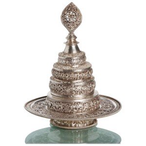 Mandala silver-plated 24 height
