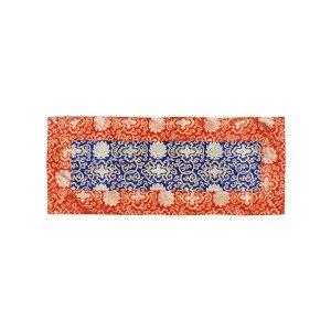 Altardecke 42 x 100 cm  blau-rot