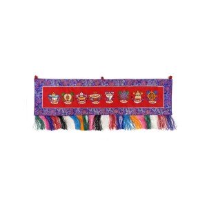 Wandbehang Tashi Tagey 90x23 rot quer