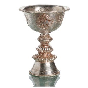 Dipa - Butteroil Lamp  silver plated 15 cm