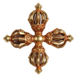 Nyingma Vishva-Dorje - Vajra firegilt 5,6 cm