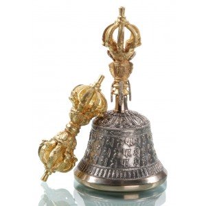 Ghanta Set - bell Nyingma style 16 cm-Ghanta Set Nyingmastyle 16 cm