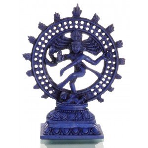 Nataraja Statue blau 22 cm