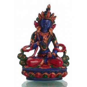 Vajrasattva 15 cm Buddha Statue blue paintes
