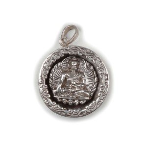 Silver Pendant Shakyamuni 30 mm