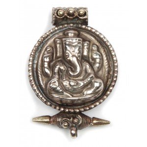 Pendant Ganesh Ghau medallion