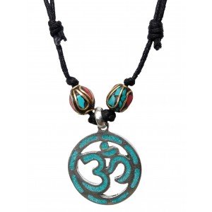 Necklace OM turquoise