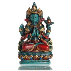 Avalokiteshvara - Chenrezi  9 cm Buddha Statue Resin