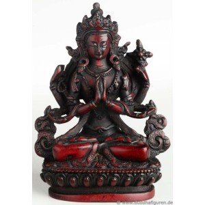 Avalokiteshvara - Chenrezi  9 cm Buddha Statue Resin