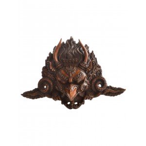 Garuda Mask Resin 19 cm brown