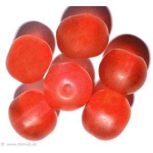 Glass beads red 8mm 20pc