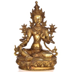 Green Tara 32 cm Statue Brass 2