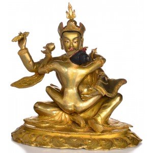 Padmasambhava - Guru Rimpoche with Mandarava 23cm