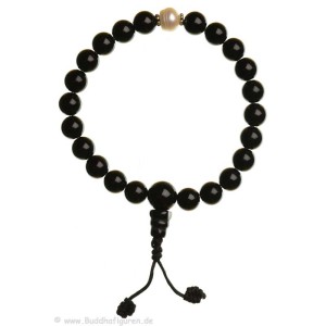 Hand-Mala black Onyx with pearls