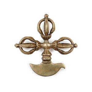 Kartika - curved knife brass 10 cm