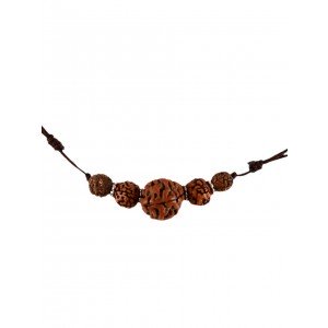 Buddhist Necklace with Rudraksha Seeds