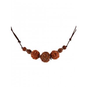 Buddhist Necklace with Rudraksha 7 Seeds