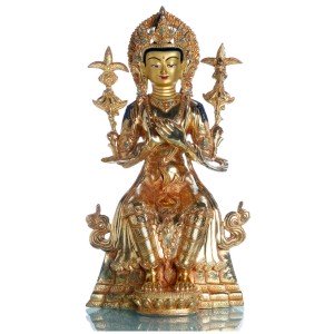 Maitreya 38,5 cm fully gold fire-gilded Replica