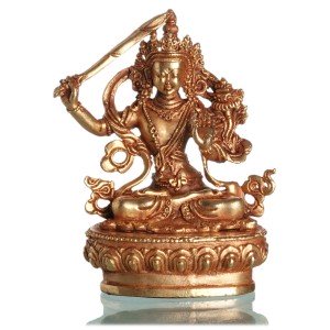 Manjushri 9 cm firegilt