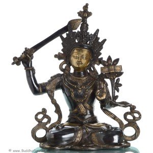 Manjushri - Brass 40cm