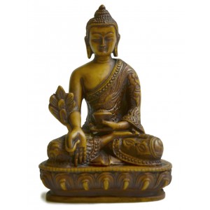 Medicine Buddha Statue 13,5 cm Resin bonecoloured