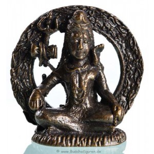 Statue mini Shiva sitting dark