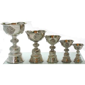 Dipa - buddhist oil lamp silver