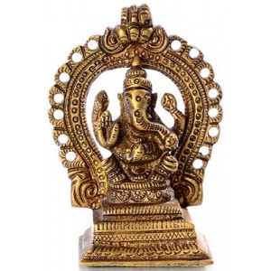 Ganesh sitting  -  8 cm
