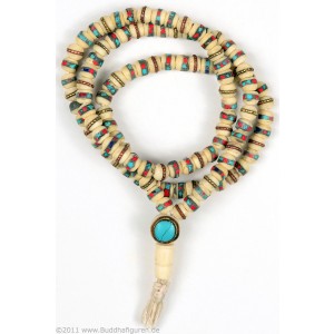 Mala Stone Setting Bone white 8 mm