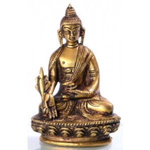 Medicine Buddha 8 cm brass