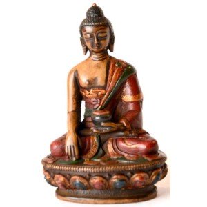 Akshobhya 11,5 cm Buddha Statue Resin coloured