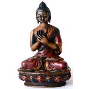 Vairocana Buddha Statue 11,5 cm Resin coloured