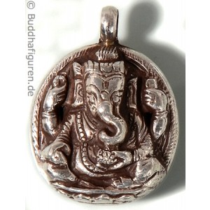 Silver Pendant Ganesh 25 mm