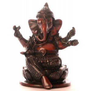 Ganesh Statue 10 cm Resin brown