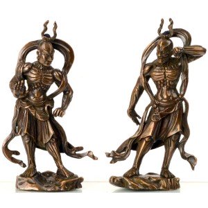 Nio Kangoo  Agyo and Ungyo 16,5 cm oxidized