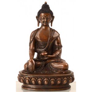 Akshobhya  15 cm oxidized Buddha Statue