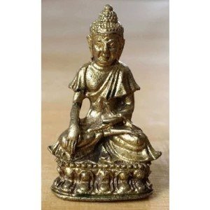 Shakyamuni Akshobhya Statue sitzende Position in der Vorderansicht