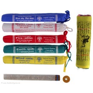 Pancha-Karma Incense Set with Prayer Flag
