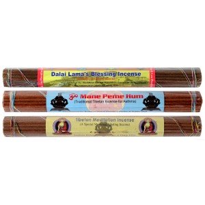 Set of 3 Incense Dalai Lama - Meditation - OmMani